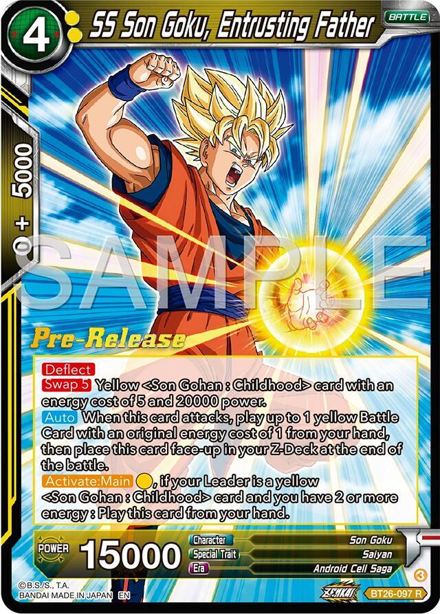 SS Son Goku Entrusting Father BT26-097