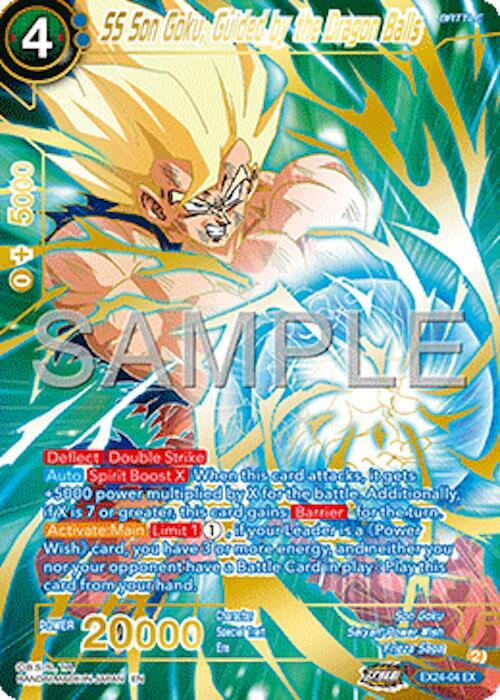 SS Son Goku Guided by the Dragon Balls EX24-04 carta