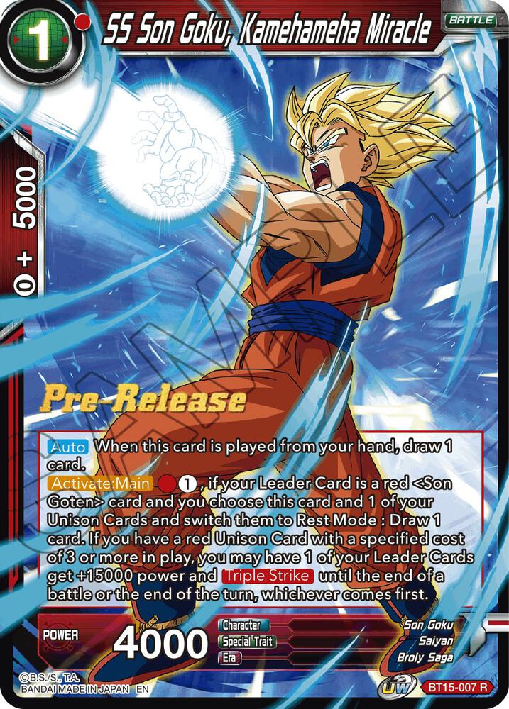 SS Son Goku Kamehameha Miracle BT15-007
