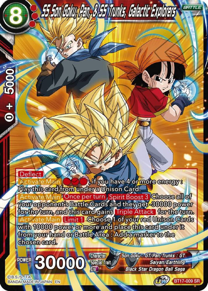 SS Son Goku Pan and SS Trunks Galactic Explorers SPR BT17-009