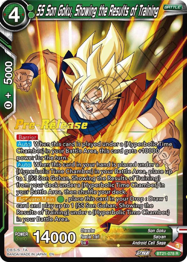 SS Son Goku Showing the Results of Training BT21-078