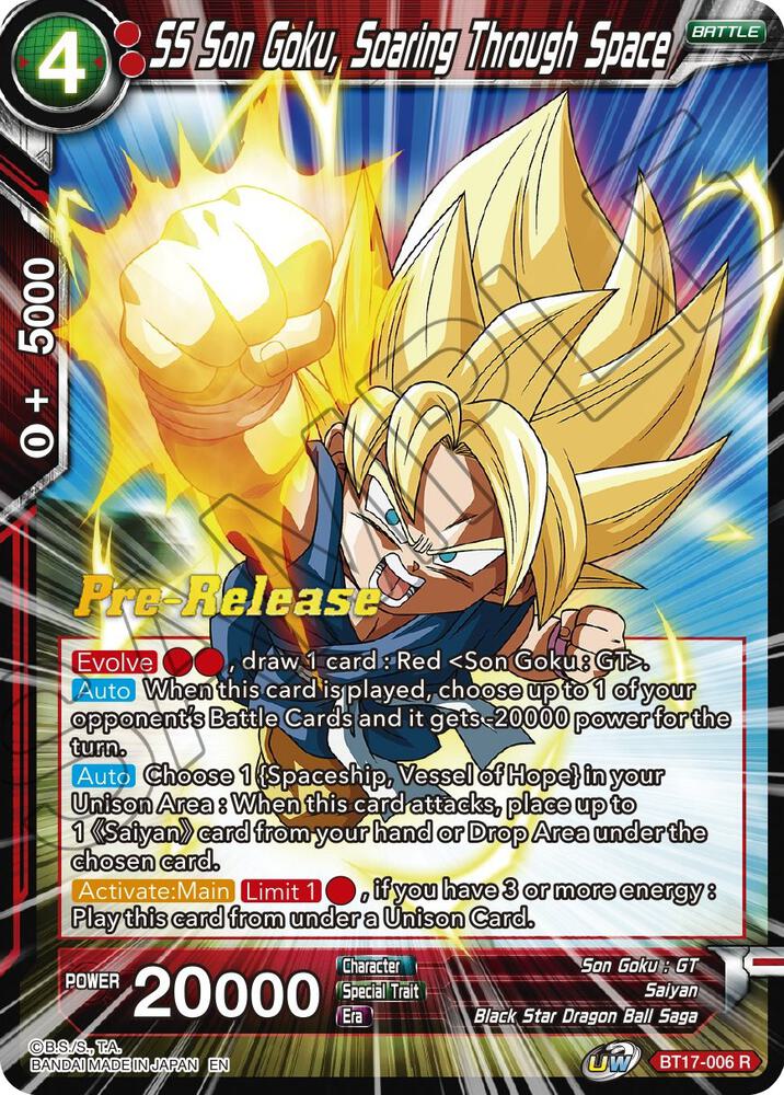 SS Son Goku Soaring Through Space BT17-006