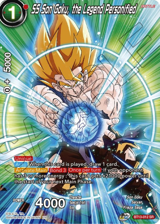 SS Son Goku the Legend Personified BT13-012