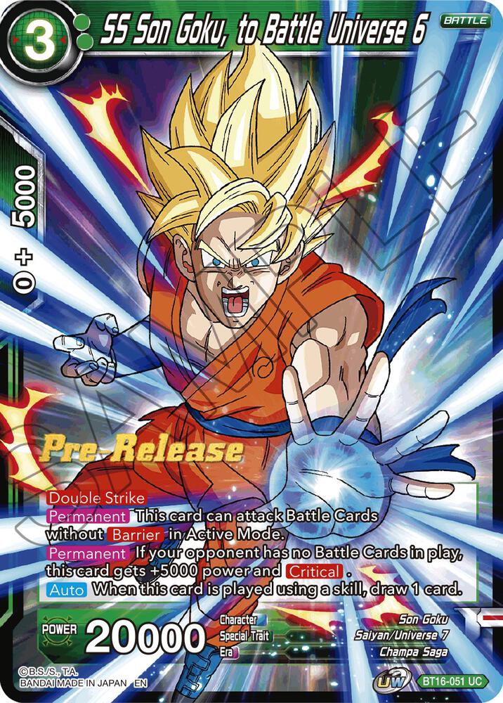 SS Son Goku to Battle Universe 6 BT16-051