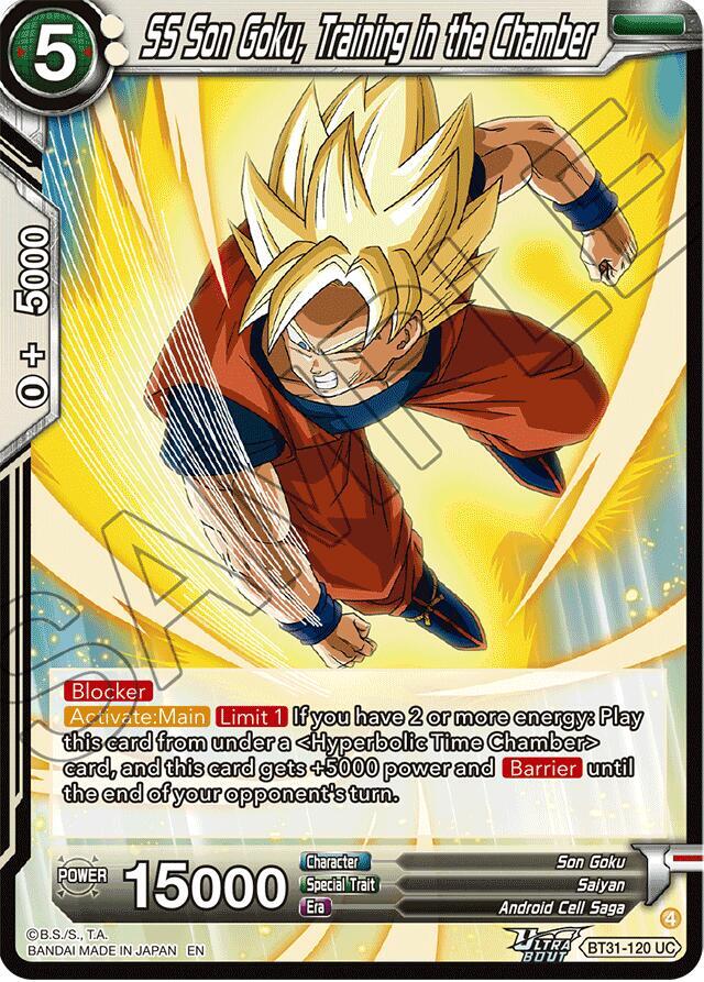 SS Son Goku Training in the Chamber BT31-120 card