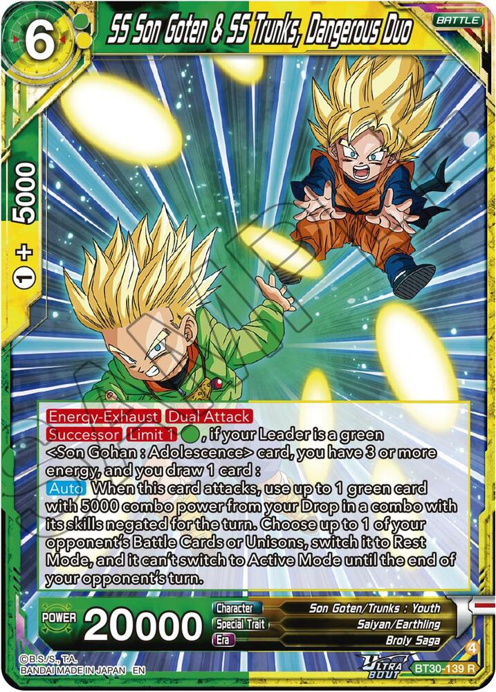 SS Son Goten and SS Trunks Drangerous Duo BT30-139