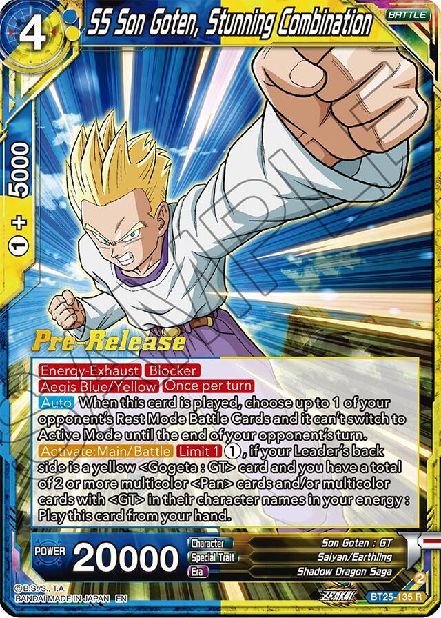 SS Son Goten Stunning Combination BT25-135