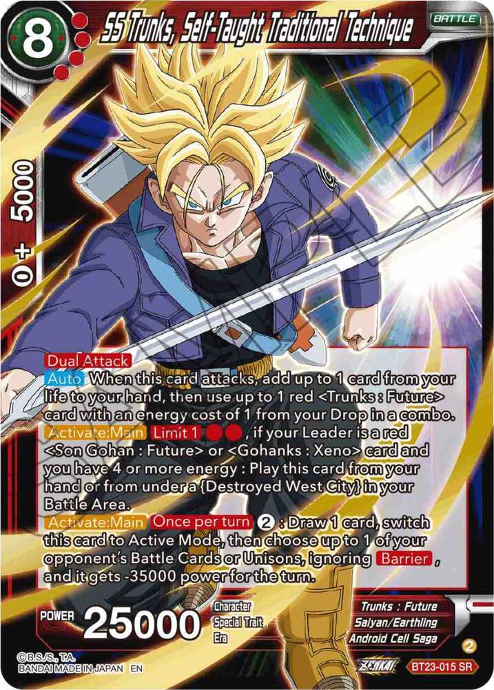 SS Trunks Self Taught Traditional Technique SPR BT23-015