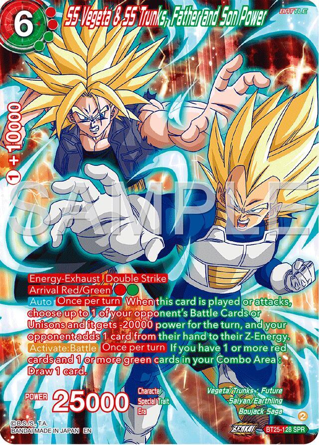SS Vegeta and SS Trunks Father and Son Power SPR BT25-128