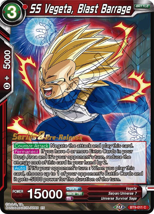 SS Vegeta Blast Barrage BT9-011