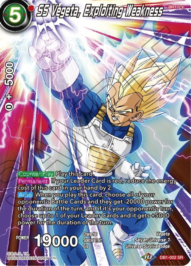 SS Vegeta Exploiting Weakness DB1-002