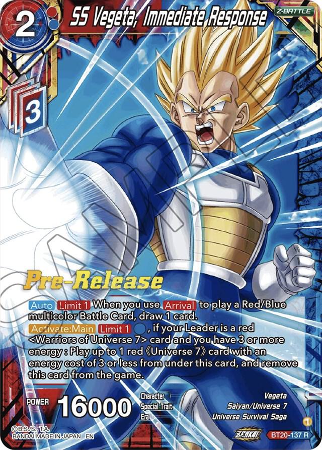 SS Vegeta Immediate Response BT20-137