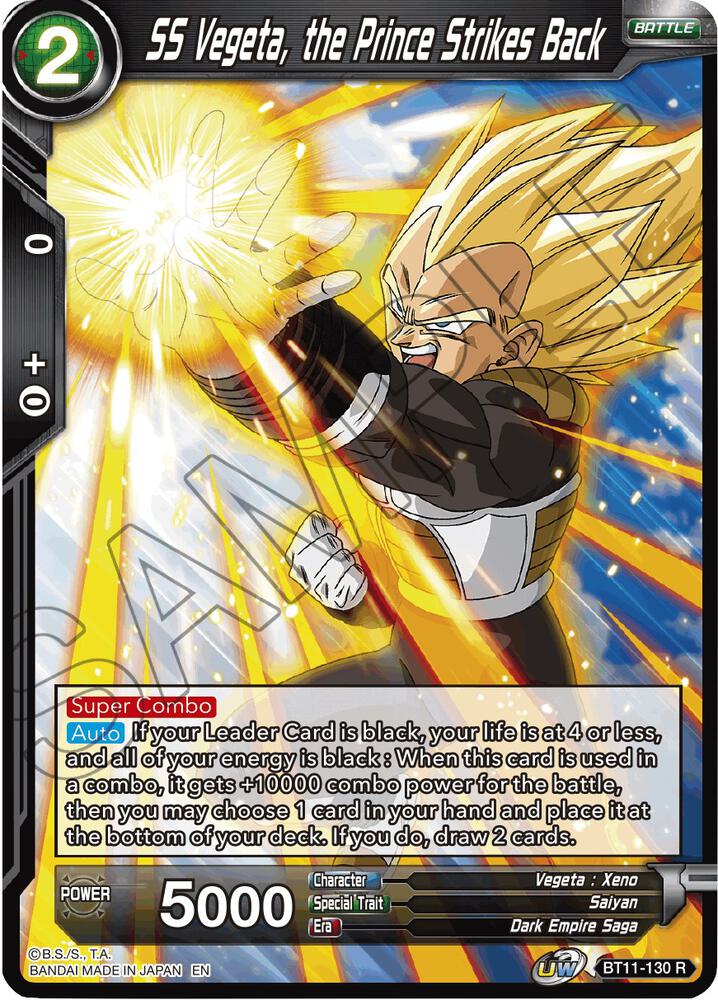 SS Vegeta the Prince Strikes Back BT11-130