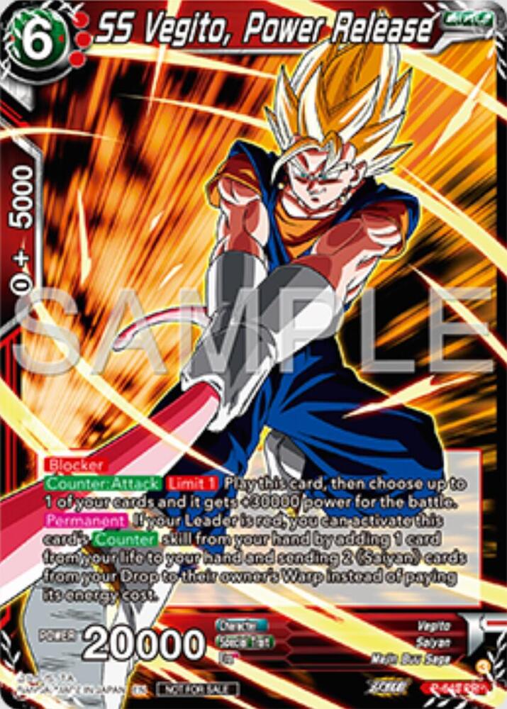 SS Vegito Power Release P-643 card