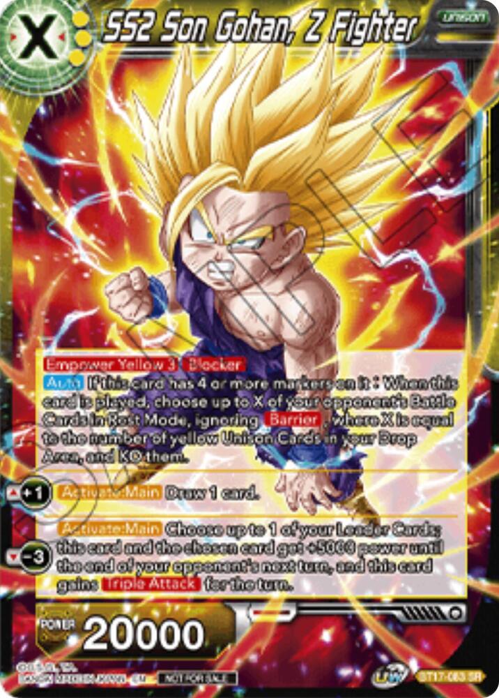 SS2 Son Gohan Z Fighter Championship 2025 Finals Pack BT17-083 carta