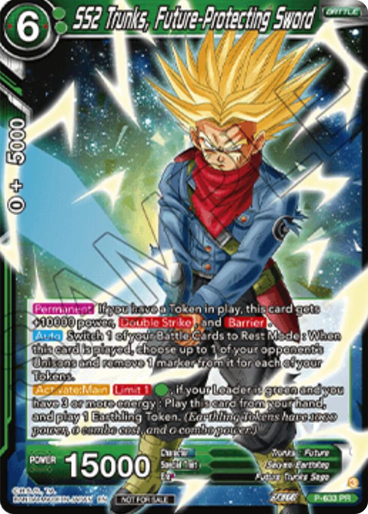 SS2 Trunks Future Protecting Sword Championship 2025 Finals Pack P-633 carta