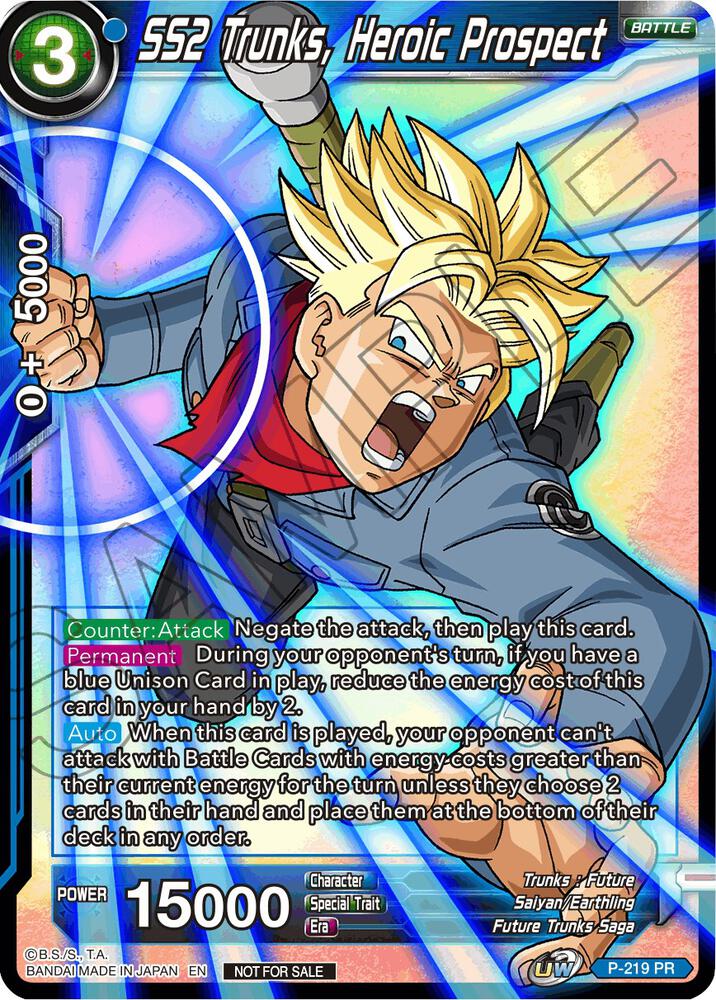 SS2 Trunks Heroic Prospect Players Choice P-219 carta