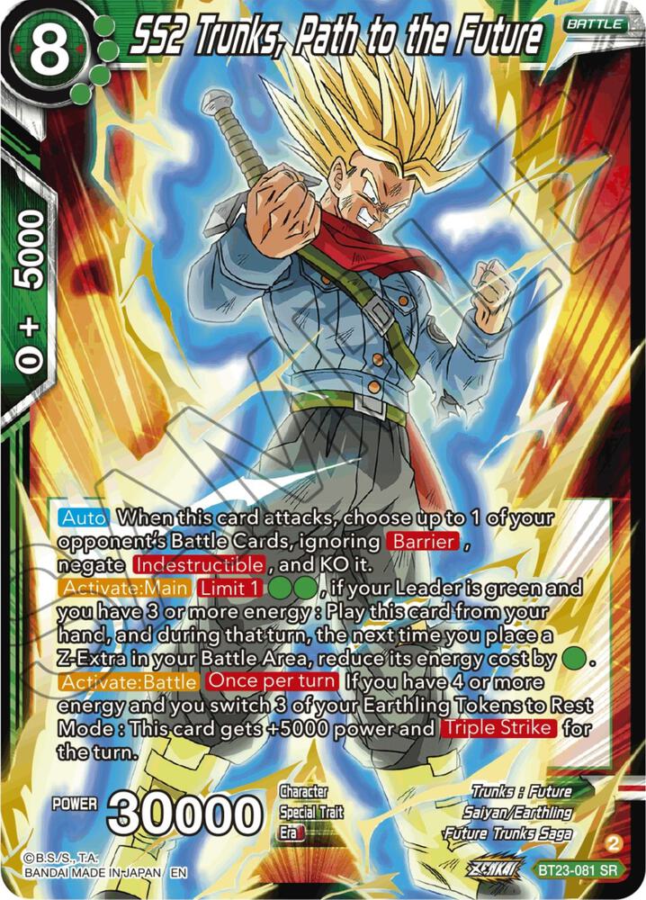 SS2 Trunks Path to the Future SPR BT23-081