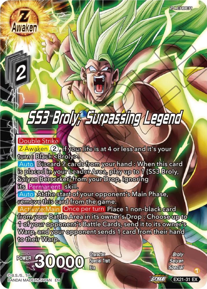 SS3 Broly Surpassing Legend EX21-31