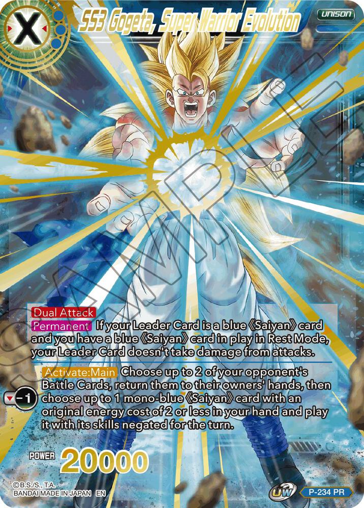 SS3 Gogeta Super Warrior Evolution Alternate Art P-234