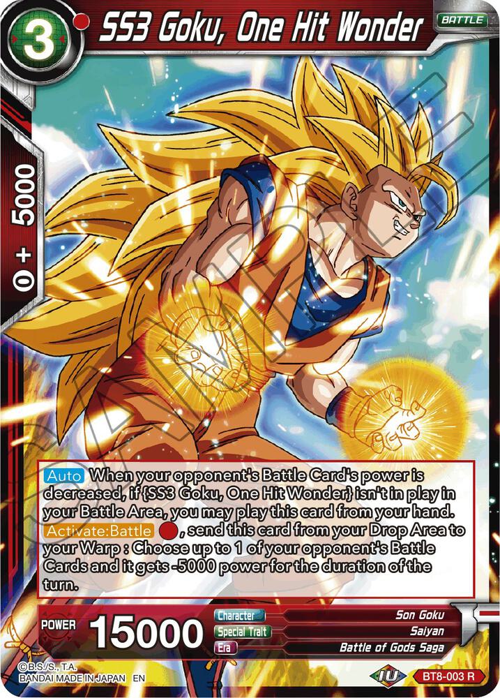 SS3 Goku One Hit Wonder BT8-003
