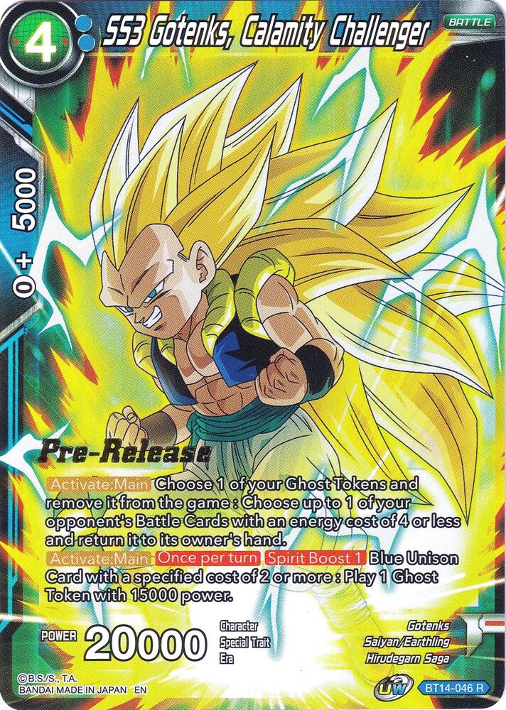 SS3 Gotenks Calamity Challenger BT14-046 card