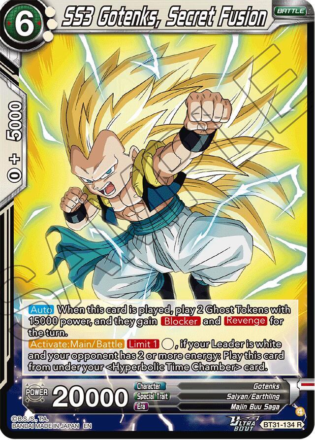 SS3 Gotenks Secret Fusion BT31-134 carta