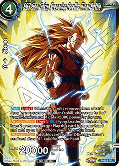 SS3 Son Goku Preparing for the Final Battle Ultra Bout Series Tournament Pack Vol1 P-618
