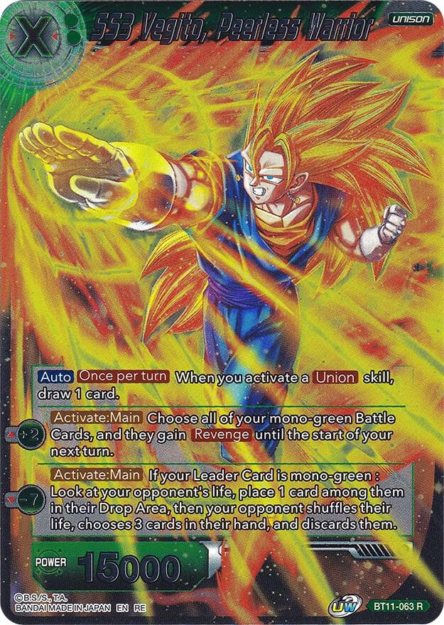 SS3 Vegito Peerless Warrior Silver Foil BT11-063
