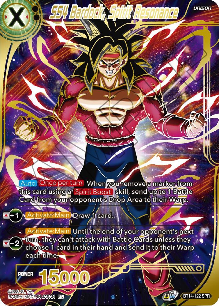 SS4 Bardock Spirit Resonance SPR BT14-122