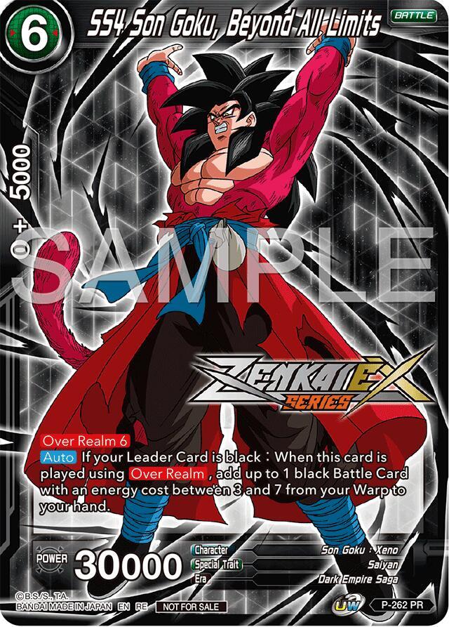 SS4 Son Goku Beyond All Limits Event Pack 15 P-262 carta