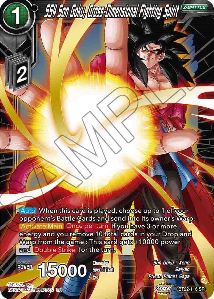 SS4 Son Goku Cross Dimensional Fighting Spirit BT22-116