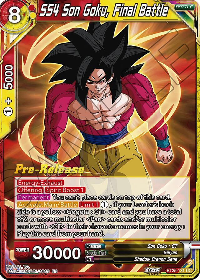 SS4 Son Goku Final Battle BT25-131