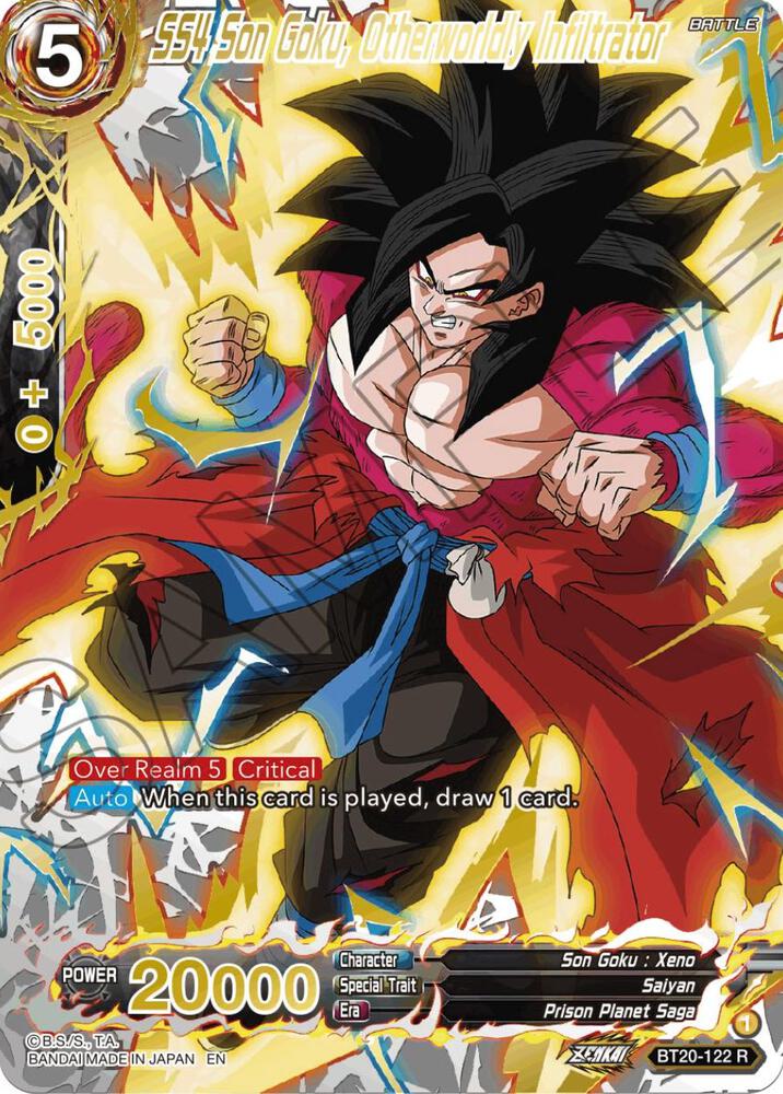 SS4 Son Goku Otherworldly Infiltrator Gold Stamped BT20-122