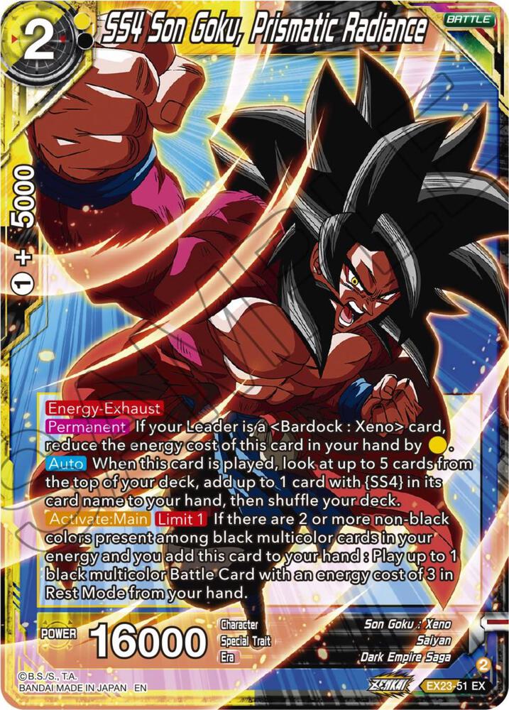 SS4 Son Goku Prismatic Radiance EX23-51