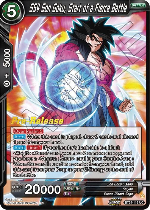 SS4 Son Goku Start of a Fierce Battle BT24-116