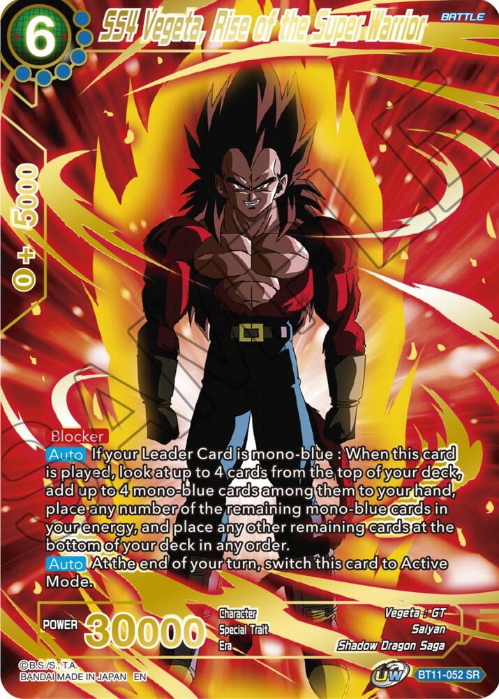 SS4 Vegeta Rise of the Super Warrior BT11-052