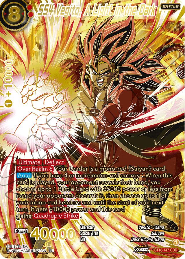 SS4 Vegito A Light in the Dark GDR BT18-147