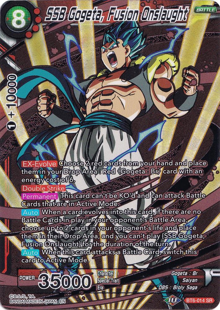 SSB Gogeta Fusion Onslaught BT6-014