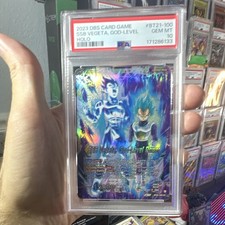 SSB Son Goku SSB Vegeta God Level Power BT21-100 card