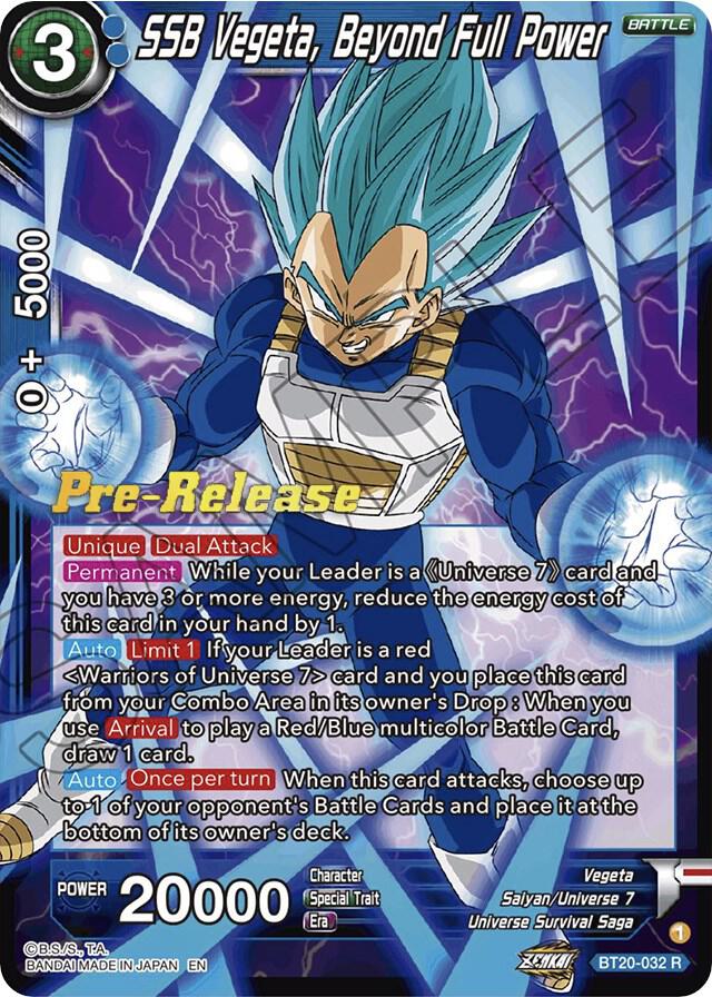 SSB Vegeta Beyond Full Power BT20-032