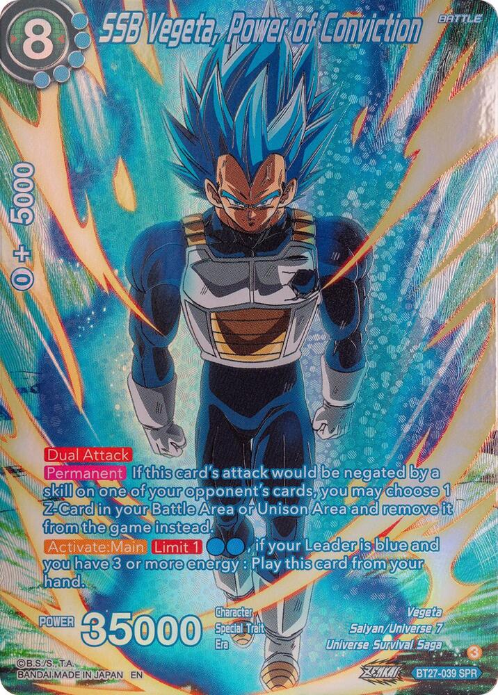 SSB Vegeta Power of Conviction SPR BT27-039 carta