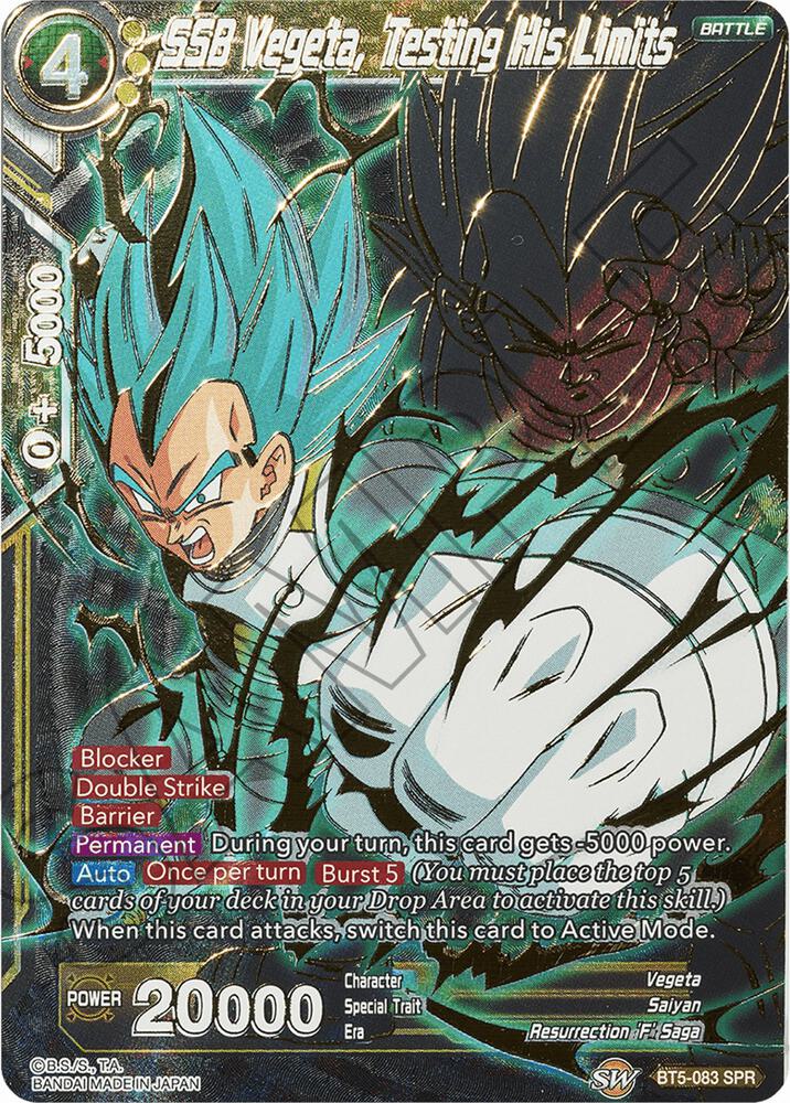 SSB Vegeta Testing His Limits BT5-083