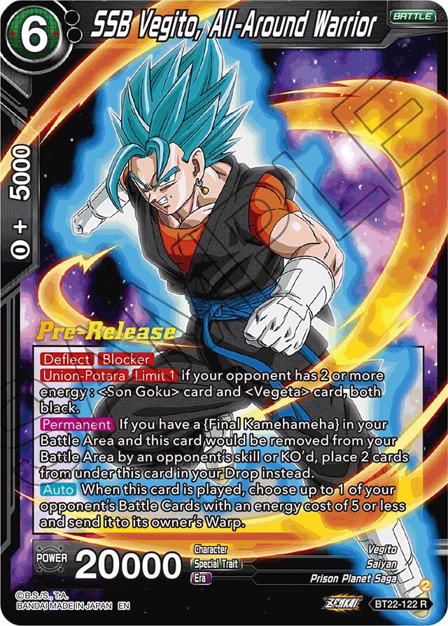 SSB Vegito All Around Warrior BT22-122