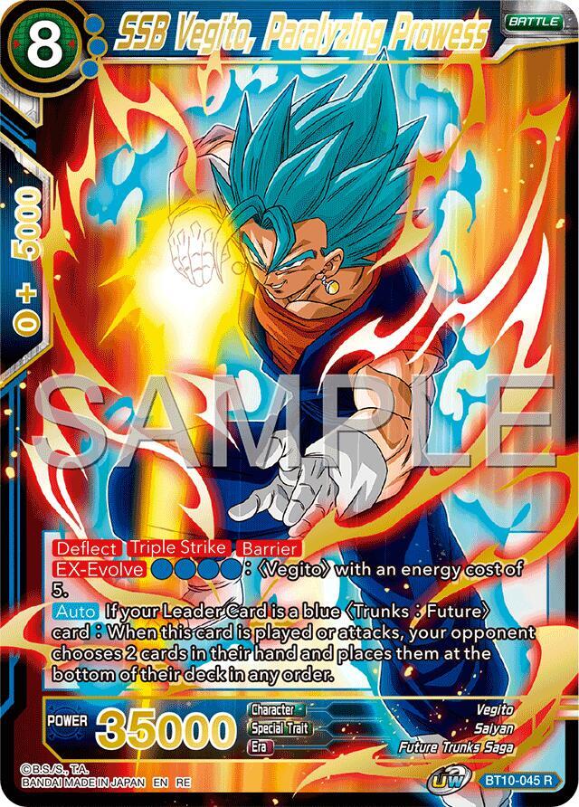 SSB Vegito Paralyzing Prowess Reprint BT10-045 card