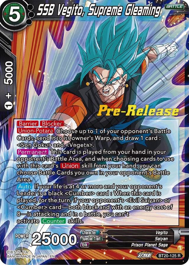 SSB Vegito Supreme Gleaming BT20-125