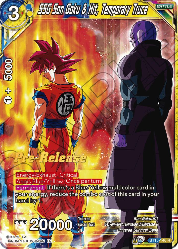 SSG Son Goku and Hit Temporary Truce BT15-146