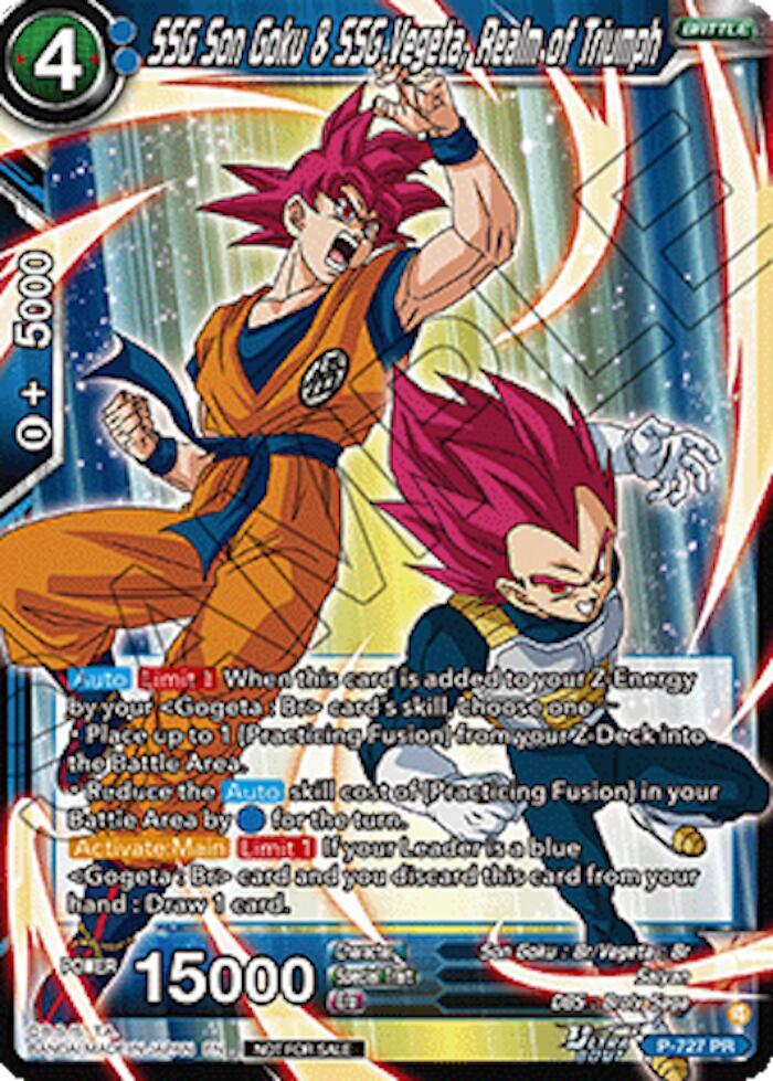 SSG Son Goku and SSG Vegeta Realm of Triumph Ultra Bout Series Tournament Pack Vol2 P-727