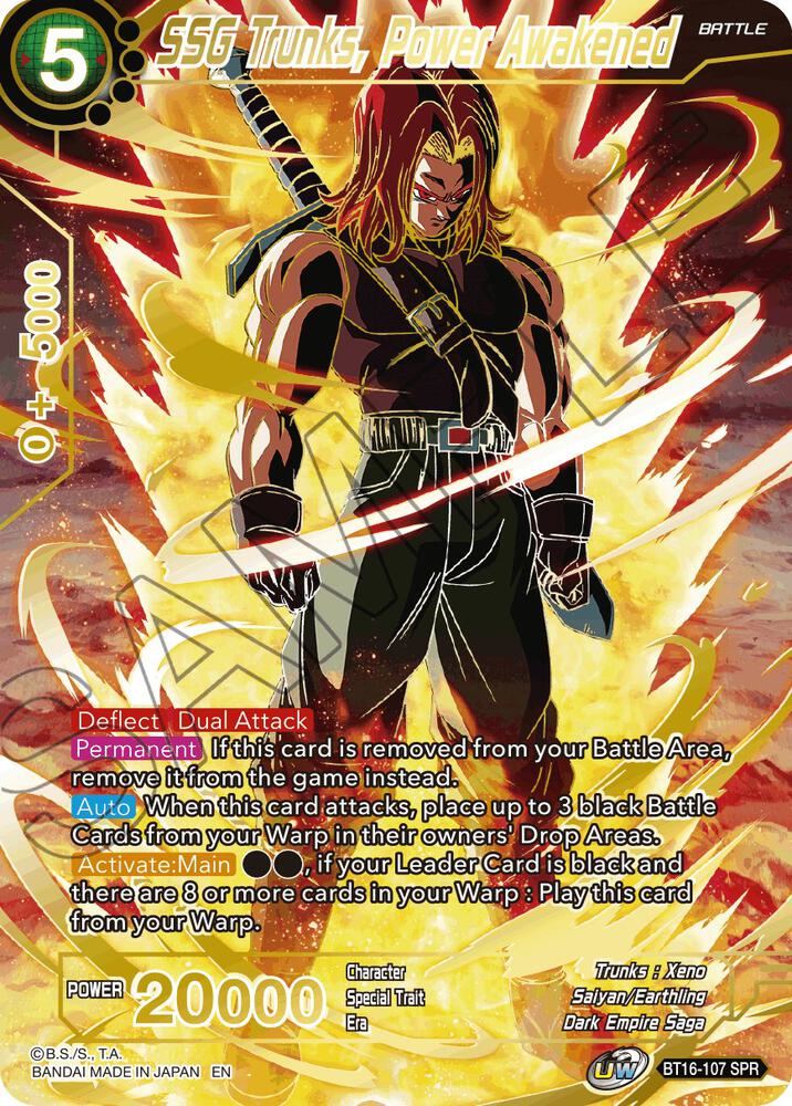 SSG Trunks Power Awakened SPR BT16-107