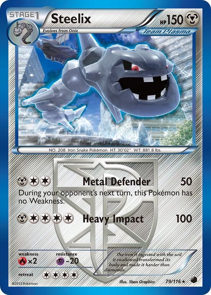 Steelix Team Plasma 79/116 card